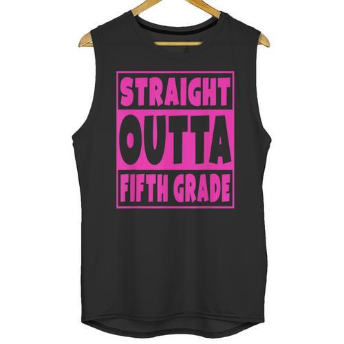 Straight Outta Fifth Grade Graduation Class Unisex Tank Top - Best Gift Smart