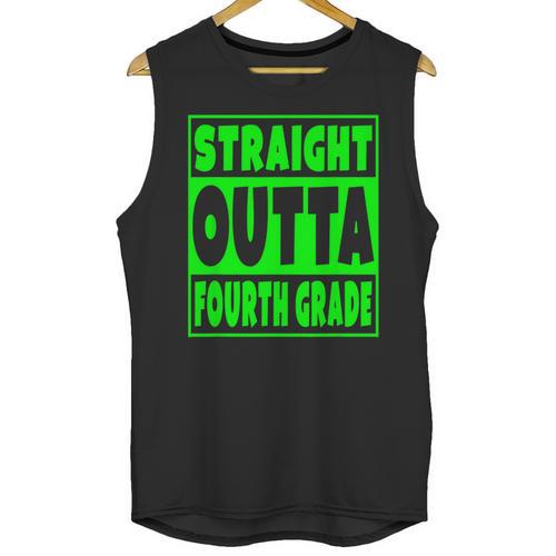 Straight Outta Fourth Grade Graduation Class Unisex Tank Top - Best Gift Smart