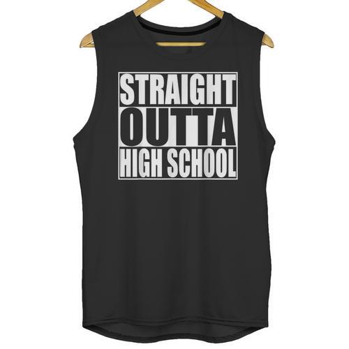 Straight Outta High School Graduation T-Shirt Unisex Tank Top - Best Gift Smart