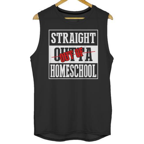 Straight Outta Homeschool Shirt Graduation Unisex Tank Top - Best Gift Smart