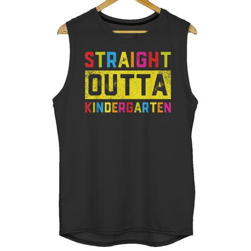 Straight Outta Kindergarten TShirt Graduation Kid Unisex Tank Top - Best Gift Smart