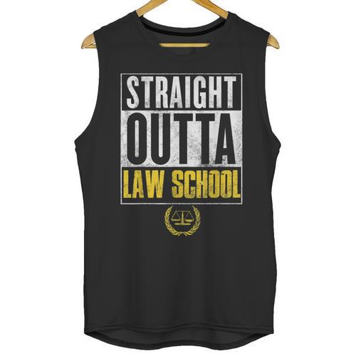 Straight Outta Law School Graduation Tshirt Law School Unisex Tank Top - Best Gift Smart