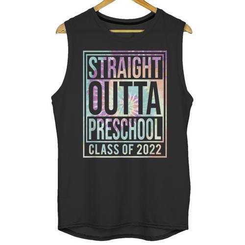 Straight Outta Preschool Class Of 2022 School Graduation Unisex Tank Top - Best Gift Smart