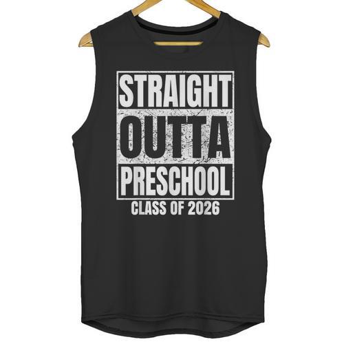 Straight Outta Preschool Graduate Class 2026 Graduation Unisex Tank Top - Best Gift Smart