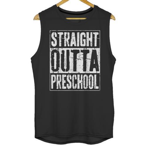 Straight Outta Preschool Shirt Preschool Boy Girl Graduation Unisex Tank Top - Best Gift Smart