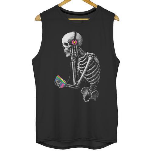 Stuck In The 80S Music Tee Walkman Cassette Nostalgia Unisex Tank Top - Figerry