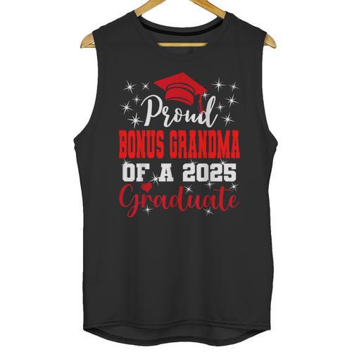 Super Proud Bonus Grandma Of 2025 Graduate Graduation Family Unisex Tank Top - Best Gift Smart