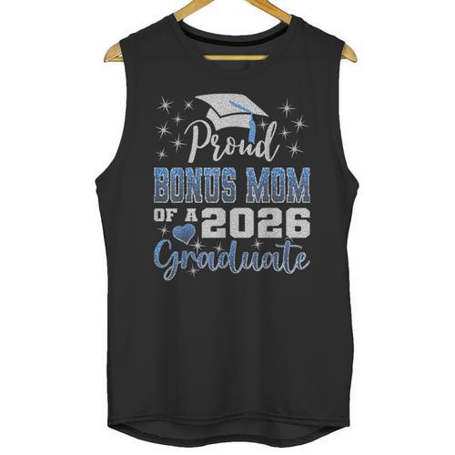 Super Proud Bonus Mom Of 2026 Graduate Graduation Family Unisex Tank Top - Best Gift Smart