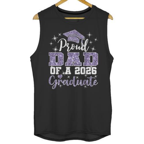 Super Proud Dad Of 2026 Graduate Senior Graduation Family Unisex Tank Top - Best Gift Smart