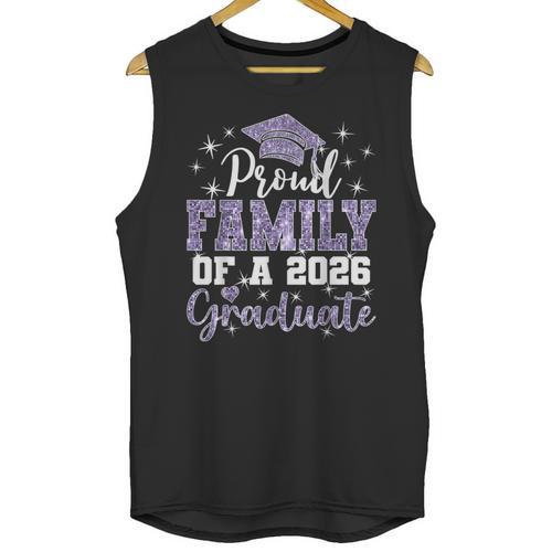 Super Proud Family Of 2026 Graduate Senior Graduation Family Unisex Tank Top - Best Gift Smart