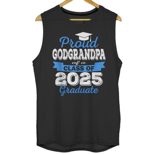 Super Proud GodGrandpa Of 2025 Graduate Graduation Family Unisex Tank Top - Best Gift Smart