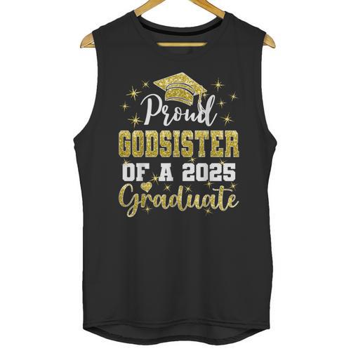 Super Proud Godsister Of 2025 Graduate Graduation Family Unisex Tank Top - Best Gift Smart