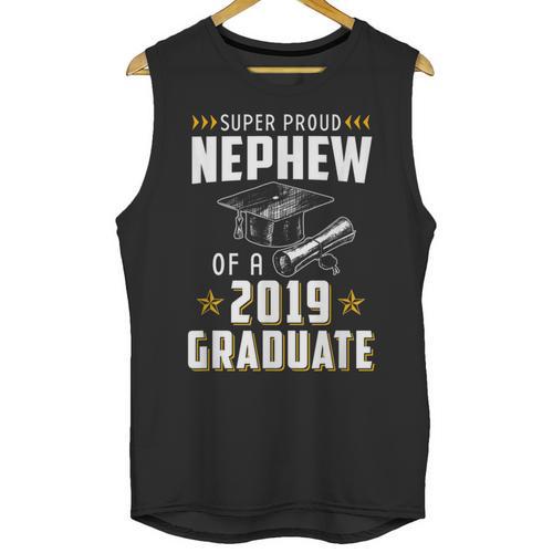 Super Proud Nephew Of A 2019 Graduate Shirt Graduation Unisex Tank Top - Best Gift Smart