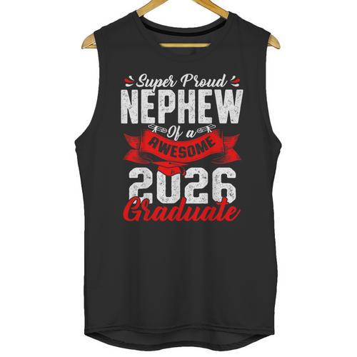Super Proud Nephew Of a 2026 Graduate 26 Graduation Unisex Tank Top - Best Gift Smart