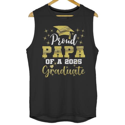 Super Proud Papa Of 2025 Graduate Senior Graduation Family Unisex Tank Top - Best Gift Smart