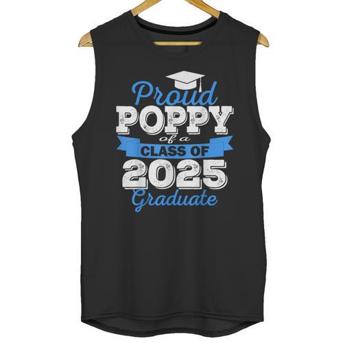 Super Proud Poppy Of 2025 Graduate Senior Graduation Family Unisex Tank Top - Best Gift Smart