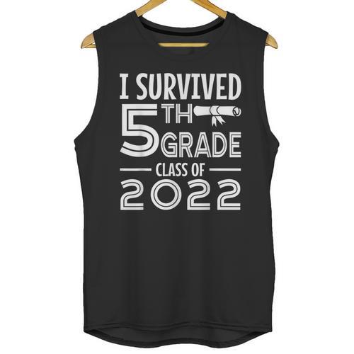I Survived 5th Grade Class Of 2022 Graduation Student Unisex Tank Top - Best Gift Smart