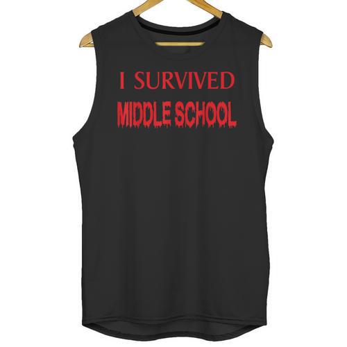 I Survived Middle School Graduation Shirt T-Shirt Unisex Tank Top - Best Gift Smart