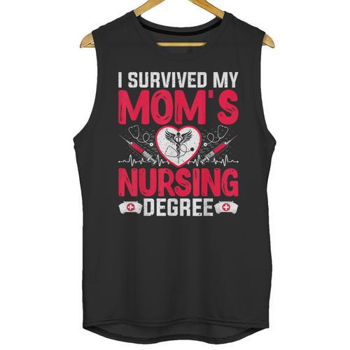 I Survived My Mom’s Nursing Degree Nurse Nursing Graduation Unisex Tank Top - Best Gift Smart