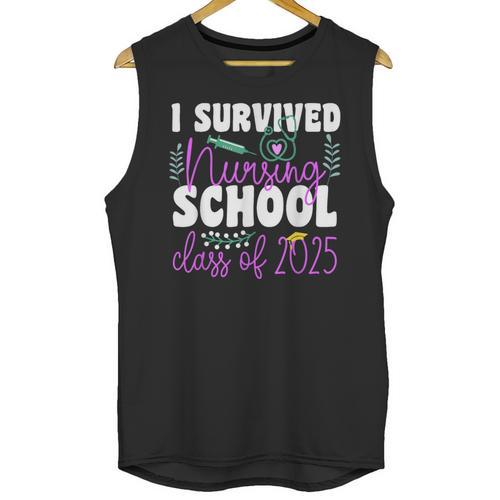 I Survived Nursing School Class Of 2025 New Nurse Graduation Unisex Tank Top - Best Gift Smart