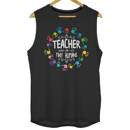 Teacher Of Tiny Humans Preschool Kindergarten Graduation Unisex Tank Top - Best Gift Smart