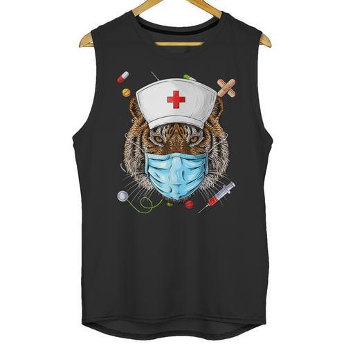 Tiger Nurse RN ER Nursing School Graduation Unisex Tank Top - Best Gift Smart