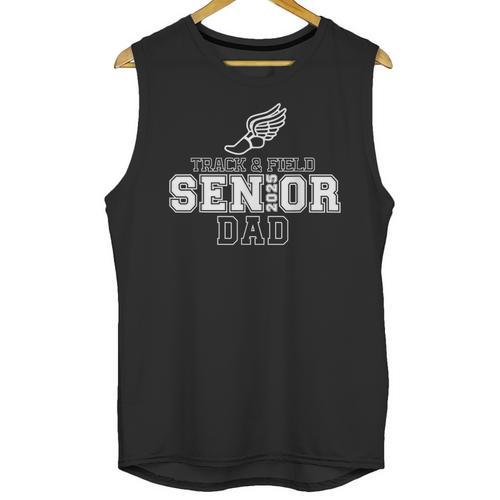 Track & Field Senior Dad 2025 Graduation Year Unisex Tank Top - Best Gift Smart
