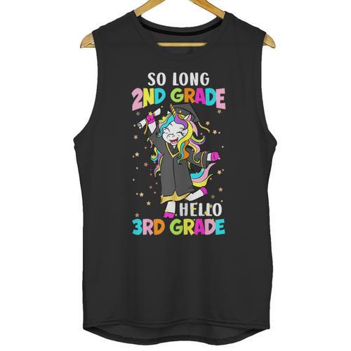 Unicorn So Long 2nd Grade Hello 3rd Grade Graduation Unisex Tank Top - Best Gift Smart