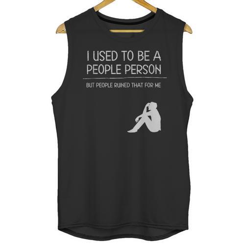 I Used To Be A People Person Introvert Unisex Tank Top - Raresse