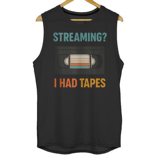 VHS Cassette Tape Retro 80s 90s Nostalgia Unisex Tank Top - Figerry