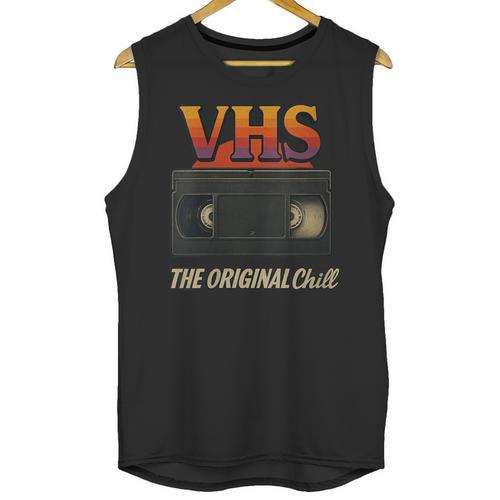 VHS Tape Nostalgia Old School Technology Humor Unisex Tank Top - Figerry