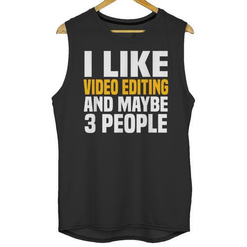 Video Editor Introvert Editing Production Filmmaking Job Unisex Tank Top - Raresse