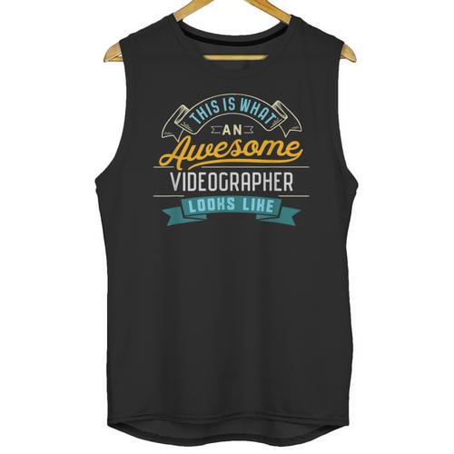 Videographer Shirt Awesome Job Occupation Graduation Unisex Tank Top - Best Gift Smart