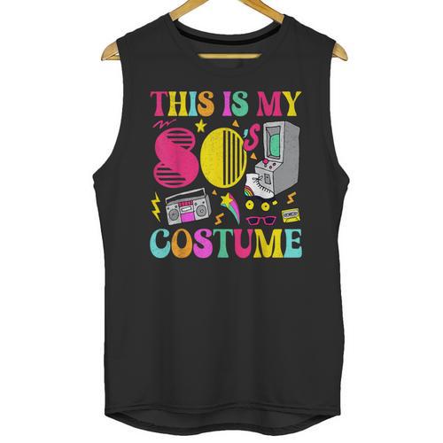 Vintage 80s Vibes Costume Nostalgia 1980s Fashion Cassette Unisex Tank Top - Figerry