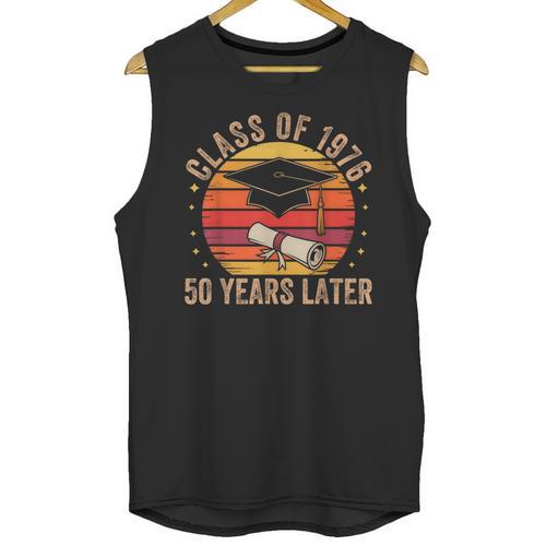 Vintage Class Of 1976 50 Years Later Reunion 50th Graduation Unisex Tank Top - Best Gift Smart