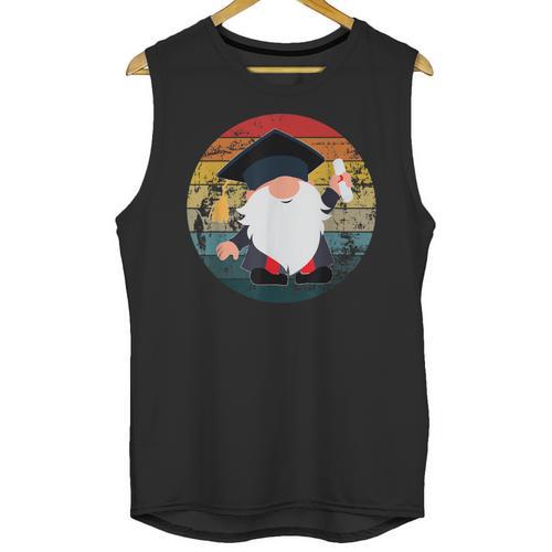 Vintage Graduation Gnome Unisex Tank Top - Best Gift Smart