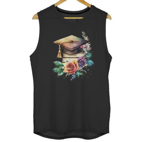 Vintage Hat High School College Graduate Graduation Unisex Tank Top - Best Gift Smart
