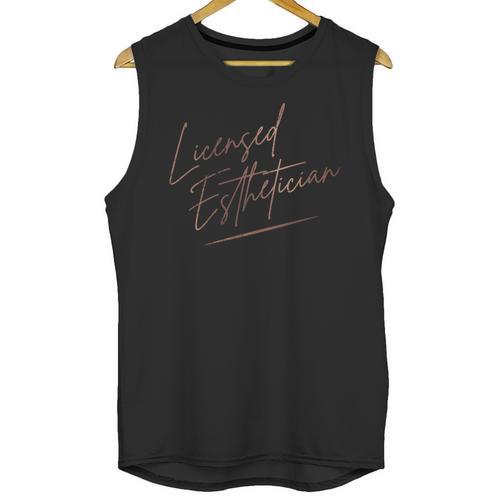 Vintage Licensed Esthetician Graduation Licensed Esthetician Unisex Tank Top - Best Gift Smart