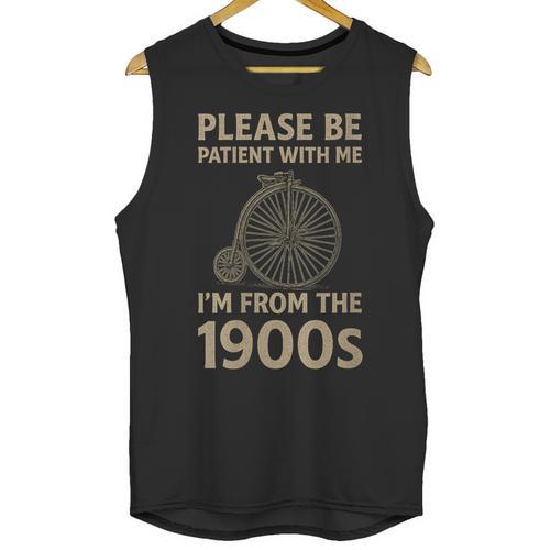 Vintage Please Be Patient With Me I'm From The 1900s Cycle Unisex Tank Top - Figerry
