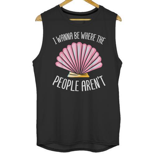 I Wanna Be Where The People Aren't Introverted Introvert Unisex Tank Top - Raresse