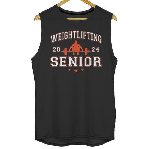 Weightlifting Senior 2024 Graduation Unisex Tank Top - Best Gift Smart