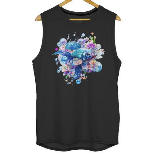 Women's Frutiger Aero Y2K Fish Unisex Tank Top - Figerry
