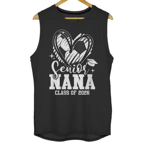 Women's Senior Nana Class Of 2026 Soccer Graduation Heart Unisex Tank Top - Best Gift Smart
