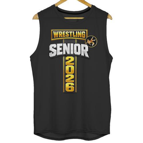 Wrestling Senior Night Senior 2026 Faith Cross Graduation Unisex Tank Top - Best Gift Smart