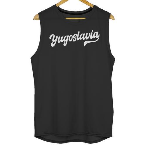 Yugoslavia Typeset Proud Yugoslav Nostalgia Unisex Tank Top - Figerry