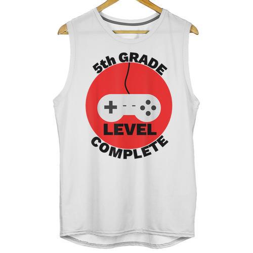 5th Grade Level Complete Gamer Graduation Unisex Tank Top - Best Gift Smart