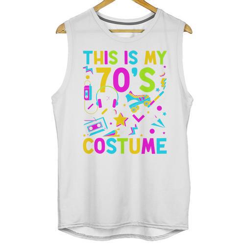 This Is My 70's Costume Nostalgia Mixtape Era 1970s Party Premium Tri-Blend Unisex Tank Top - Figerry