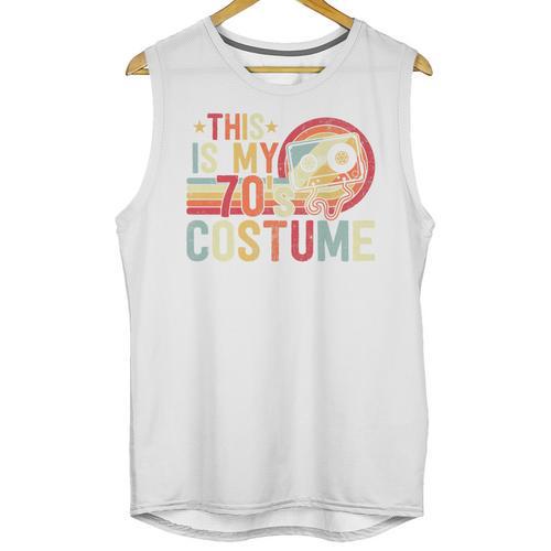 This Is My 70's Costume Retro Style Nostalgia 1970s Vintage Premium Tri-Blend Unisex Tank Top - Figerry