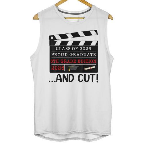 8th Grade Graduation 2026 Graduate Clapperboard Unisex Tank Top - Best Gift Smart