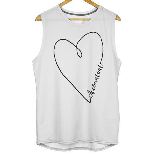 Accountant Heart Shirt Graduation Unisex Tank Top - Best Gift Smart